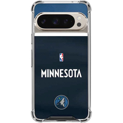 NBA Minnesota Timberwolves Jersey Google Pixel 9 Pro XL Clear Case